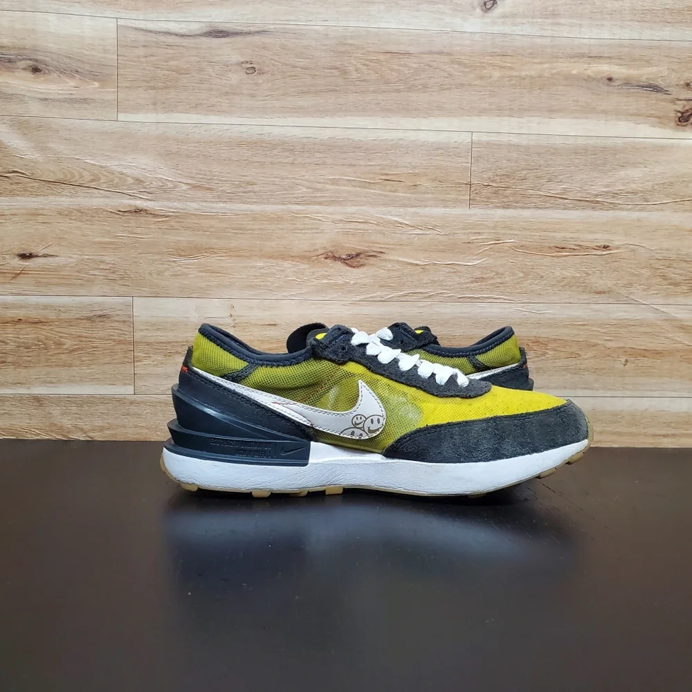 Nike Waffle One GS Go The Extra Smile Yellow Shoes Kids Boys Size 5Y_3